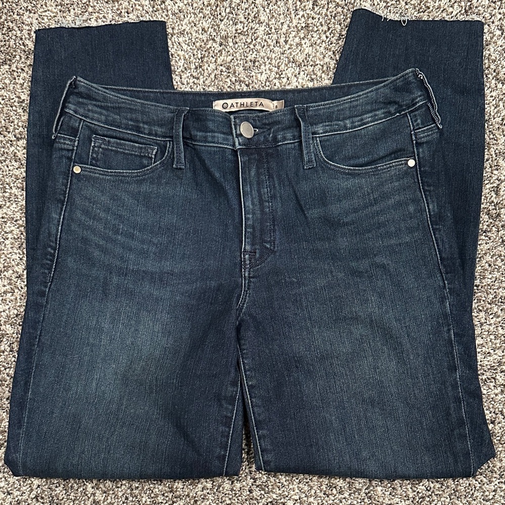 Athleta Women's Dark Blue Straight Leg Jeans
